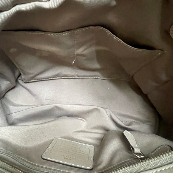 Coach 37099 Blake Carryall Croc Embossed Satchel Swagger Stone Beige Leather - Picture 10 of 10